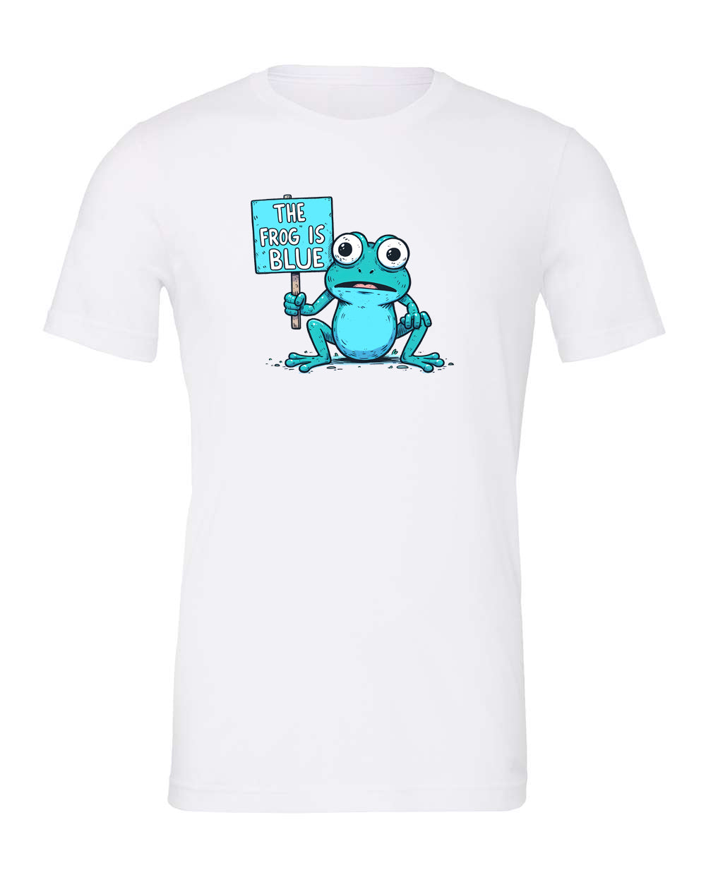 Adult The Frog is Blue Tshirt